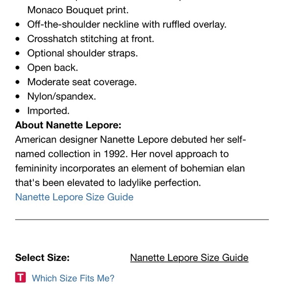 Nanette lepore swimsuit - Picture 3 of 6